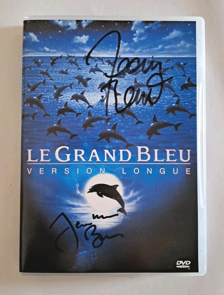 DVD LE GRAND BLEU - DÉDICACÉ PAR JEAN RENO & JEAN MARC BARR - AUTOGRAPHE CINÉMA - Photo 1/1