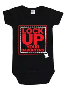 Lock Up Your Daughters Black Baby Grow - Picture 1 of 2