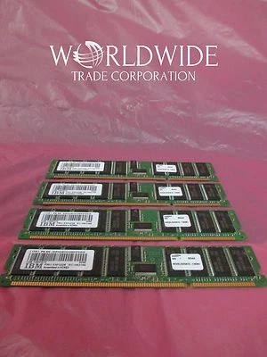 IBM 53P3228 4490 309E 4GB via 4x 1024MB 208-Pin 266MHz DDR1 SDRAM DIMMs Memory - Image 1 of 4