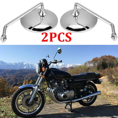 For Suzuki GS GSX GN 400 450 550 750 1100 D M10 Motorcycle Side Mirrors Rearview Foto 1 de 4