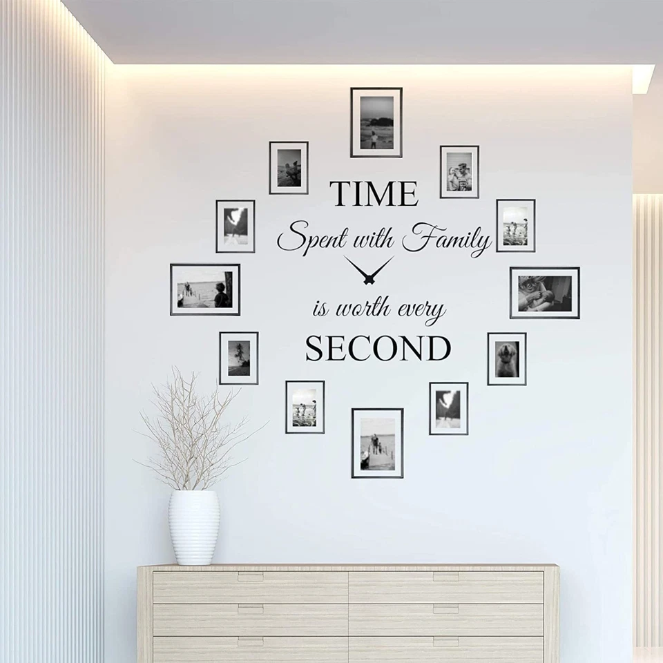 World of Wall Decal Time Spent with Family is Worth Every Second Wall Decal Deco