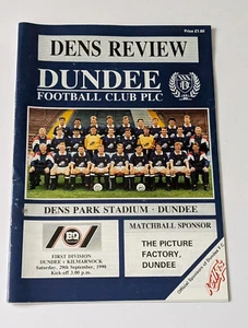 Programa de fútbol escocés Dundee v Kilmarnock septiembre 1990 - Imagen 1 de 4