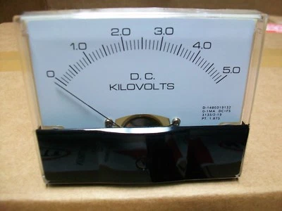 0-5 Kv. Dc.   Panel MEDIDOR NUEVO 4" X 3 1/2" Foto 1 de 2