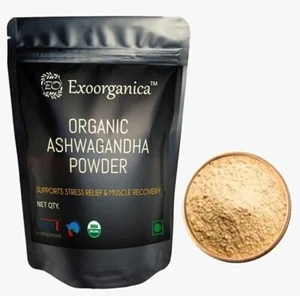 Exoorganica™ Pure Organic Ashwagandha Powder (250g) - Natural Stress Relief - Picture 1 of 6