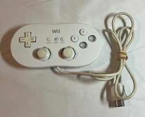 Nintendo Wii Controller Attachment - White Classic Controller - Bild 1 von 2