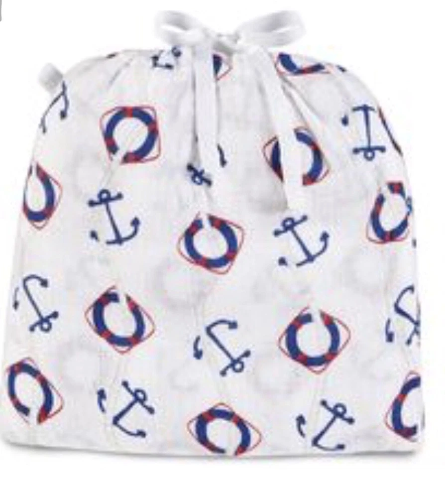 Manta de muselina para bebé niño Aden And Anais patrón náutico 47x47 Foto 1 de 1