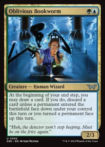 NM Foil Alternate Oblivious Bookworm, MTG, Duskmourn, Magic the Gathering, 300 - Picture 1 of 1