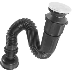 Abfluss Aus Edelstahl Becken Wasserleitung Flexible Schlauchleitung - Bild 1 von 12
