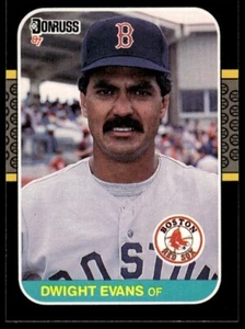 1987 Donruss #129 Dwight Evans - Picture 1 of 3