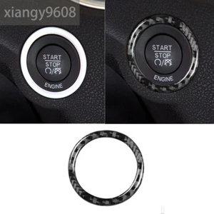 Carbon Fiber Engine Push Start Stop Button Ring Trim for Dodge Charger 2011-2014 - Bild 1 von 9