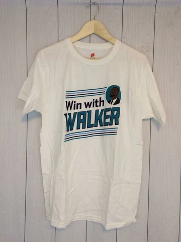 RARE Win With Walker Charlotte Hornets Walker All-Star campaign Shirt M Cover