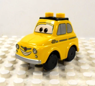 Lego Duplo Item Luigi (Cars) yellow w/ black wheels - Image 1 of 4