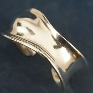 Vintage Tiffany & Co. Elsa Peretti Sterling Silver Bone Cuff, Left Wrist, Small - Picture 1 of 16