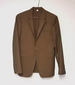 Men's BURBERRY London Stirling Abiyo Suit Blazer Jacket Slim Fit Wool Size 46R - Picture 1 of 8