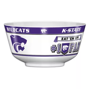 Tazón de fiesta NCAA K-State Kansas State Wildcats All Star CO - Juegos Snacks Almacenamiento - Imagen 1 de 1