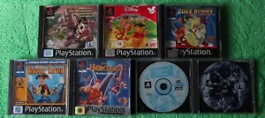 7 Kinderspiele für Sony Playstation 1 Ps1 Hercules Lucky Luke Bugs Bunny Hugo - Bild 1 von 15