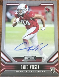 2019 Panini Playbook Rookie Signatures Caleb Wilson #179 Arizona Cardinals - Picture 1 of 2