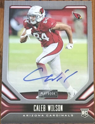 2019 Panini Playbook Rookie Signatures Caleb Wilson #179 Arizona Cardinals - Image 1 of 2
