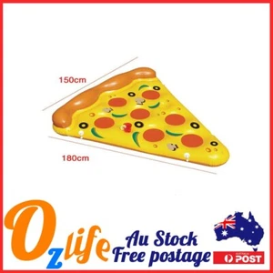 OZ Kids Inflatable Water Pizza Float Giant Mat Swimming Pool Adult Toys - Picture 1 of 2