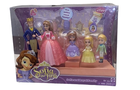 Disney Princess Sofia the First and Royal Family Dolls Mattel 2012 NEW Cover
