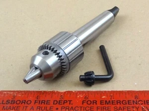 NEW GENUINE MT3 JACOBS TAILSTOCK DRILL CHUCK 4 LATHE 1/2" CAPACITY & KEY - Picture 1 of 2