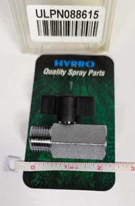 HYPRO 1/2" FNPT to MNPT Chromed Brass Ball Valve for Pressure Washing - Picture 1 of 5