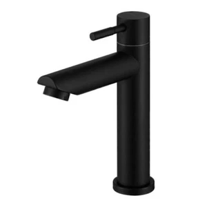 Edelstahl Mattschwarz Wasserhahn Waschbecken Mischbatterien Bad Küchenarmaturen - Bild 1 von 10
