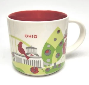 Starbucks Ohio Coffee Mug You Are Here Collection 2013 14 Oz - Picture 1 of 6