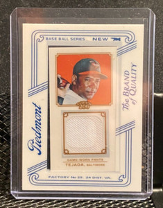 🔥 Miguel Tejada 2010 Topps T-206  Piedmont Mini Framed Relic Jersey - Orioles🔥