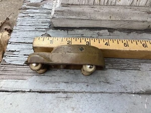 Vtg Original Sun Rubber Co. 525 Brown Ambulance Toy Car  - Picture 1 of 5