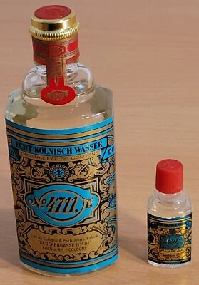 4711 Kölnisch Wasser Mini Miniatur Fläschchen und 50 ml Flasche - Bild 1 von 4