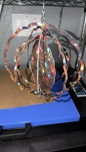 Outdoor Wind Spinner Christmas Lights Theme With Glitter - Picture 1 of 3