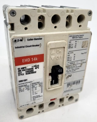 EHD3060 Eaton 60 Amp Circuit Breaker - Next Day Option - Image 1 of 4
