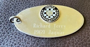 Vintage 1969 Jaguar Solid Brass Keychain  - Picture 1 of 6