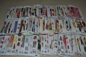 85 uncut sewing patterns, large mixed lot, women men child clothes, crafts - Picture 1 of 13
