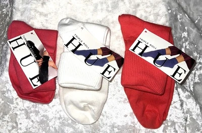 HUE Women's Socks - 2 Triple Roll and 1 Turncuff Anklet - 3 Different Colors - Image 1 of 2