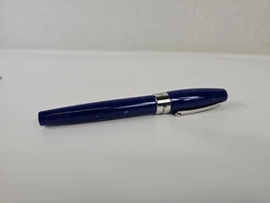Montegrappa 1912 Blue Glitter Sun Moon Fountain Pen EF EXTRA FINE USED - Picture 1 of 23