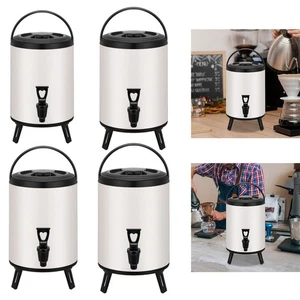 Milcheimer Heiß- und Kaltgetränkespender Doppellagig Auslaufsicher Milchtee Eimer - Bild 1 von 18