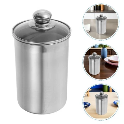  Contenitore da cucina in acciaio inossidabile con coperchio - Contenitori per - Immagine 1 di 4