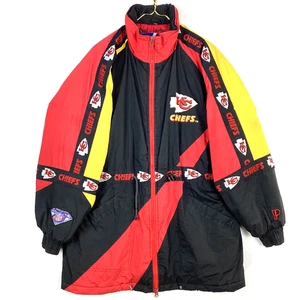 Vintage Kansas City Chiefs Pro Player Jacket Medium 90s 1990s Nfl Insulated - Picture 1 of 6