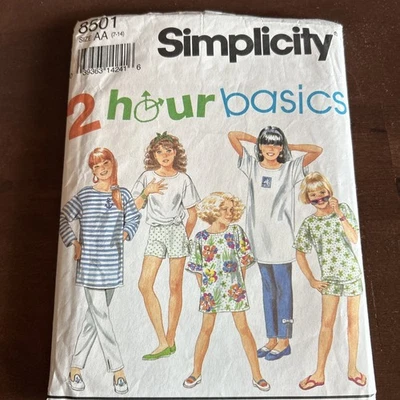 Simplicity Patterns 8501 Girls Pants,shorts And Tops Sz 7-14 - Image 1 of 3
