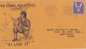 4 May 1945 Patriotic Cover, The Stars and Stripes: "G. I. Like It", Huss #7759 - Picture 1 of 2