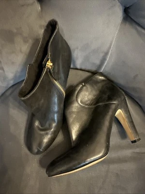 Botines de cuero negro Nine West 7 Foto 1 de 4