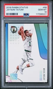 2018-19 Panini Status Jayson Tatum PSA 10 Gemme #88 Boston Celtics 2° Anno Tatum. - Foto 1 di 2
