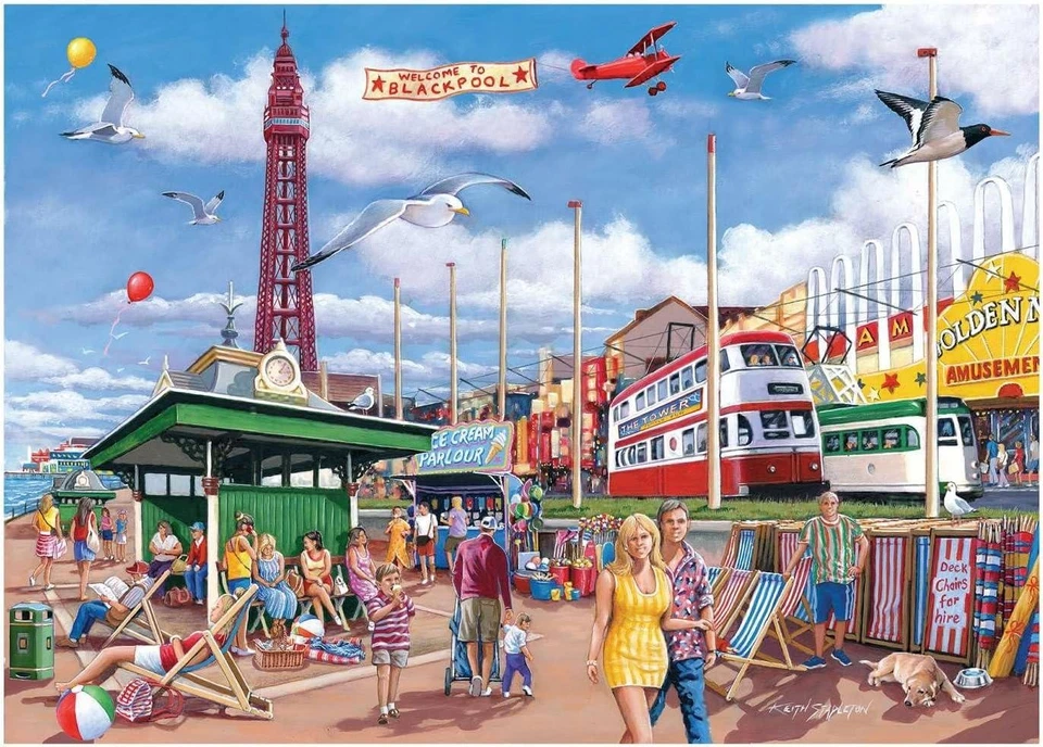 House of Puzzles Blackpool  Jigsaw Puzzle (Big 500 XL Pieces) - Image 1 of 1