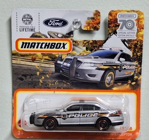 MATCHBOX ~ FORD POLICE INTERCEPTOR - UNIT 70 ~ ON SHORT CARD - #23/100 - Bild 1 von 3