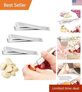 3 Stück Knoblauch Schälwerkzeuge - Hochwertiger Edelstahl, kein Dreck, kein Geruch - Bild 1 von 8