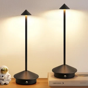Modern Cordless Table Lamp Set of 2, Portable LED Desk Lamps, 5000mAh Recharg... - Picture 1 of 9