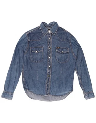 Camisa vaquera LEE para mujer Reino Unido 16 grande azul algodón LP01 Foto 1 de 3