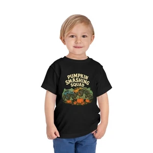 Pumpkin Smashing Squad Kleinkind T-Shirt, Herbst T-Shirt, Halloween Outfit, süß […] - Bild 1 von 33